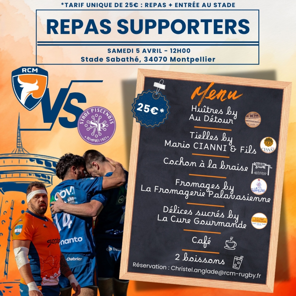 Régalez-vous et soutenez le RCMP au cœur du Stade Sabathé !